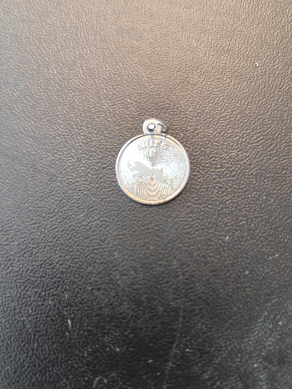 Vintage 80s Sterling Silver Aries Pendant